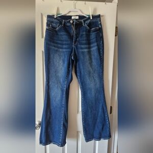 Lovervet By Vervet Kick Flare, High Rise Women's Jeans 18W